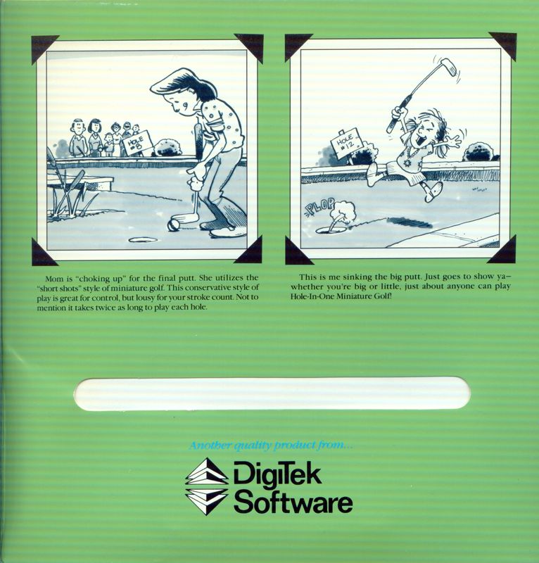 Inside Cover for Hole-In-One Miniature Golf (Amiga): Right Side