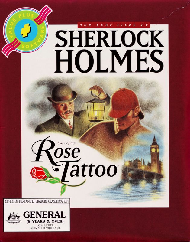 Front Cover for The Lost Files of Sherlock Holmes: Case of the Rose Tattoo (DOS) (Value Plus Software release)