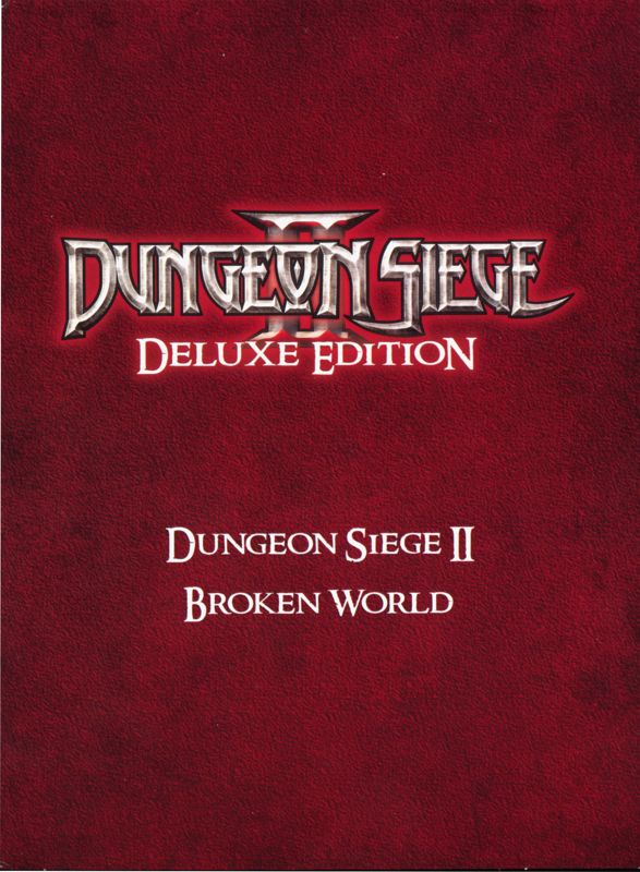 Other for Dungeon Siege II: Deluxe Edition (Windows) (Slipcase + Digipak): Digipak Front