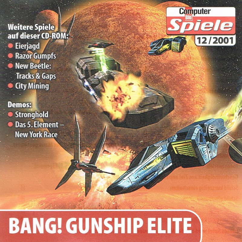 Other for Bang! Gunship Elite (Windows) (Computer Bild Spiele 12/2001 covermount): Front cover (for Jewel Case)