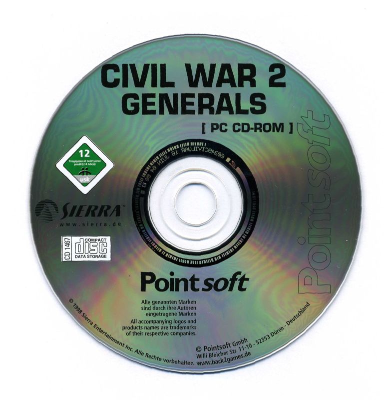 Media for Grant - Lee - Sherman: Civil War 2: Generals (Windows and Windows 3.x) (Back to Games Release)