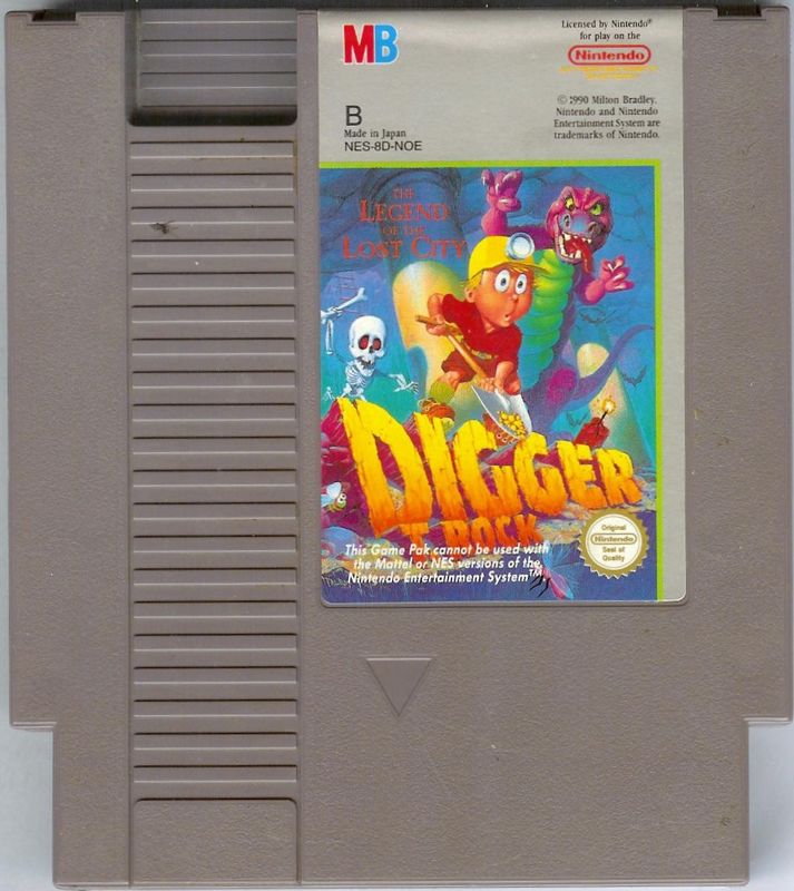 Media for Digger T. Rock: Legend of the Lost City (NES)