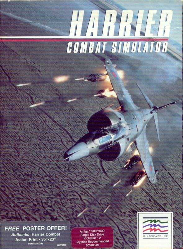Front Cover for Harrier Combat Simulator (Amiga)