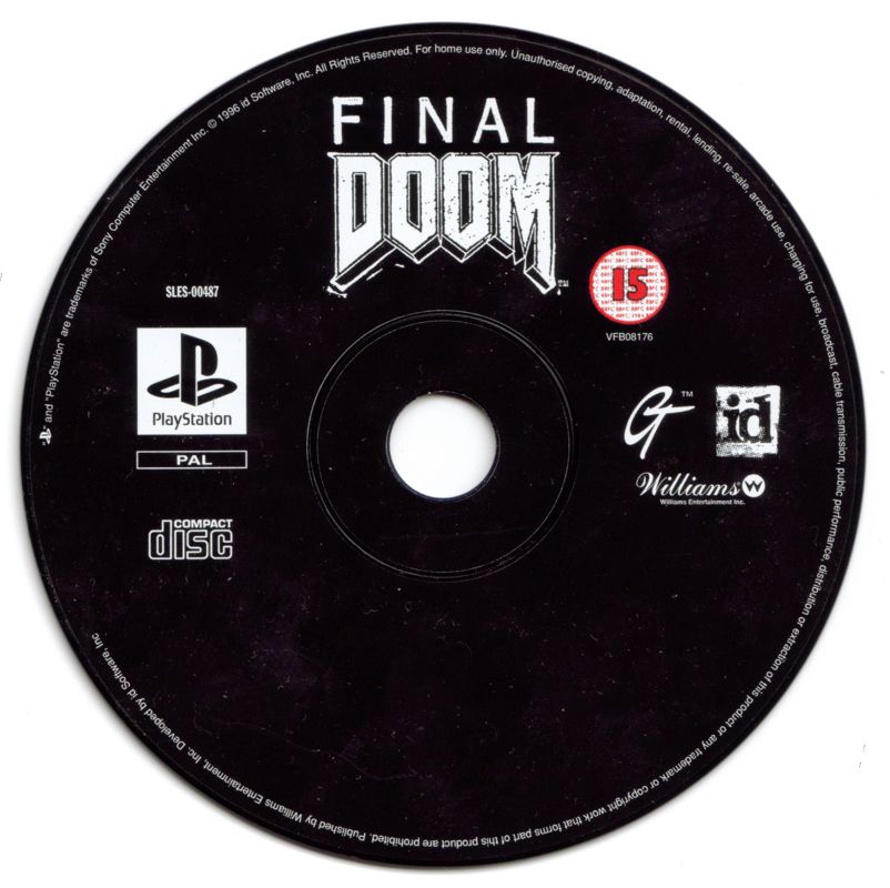 Media for Final Doom (PlayStation)