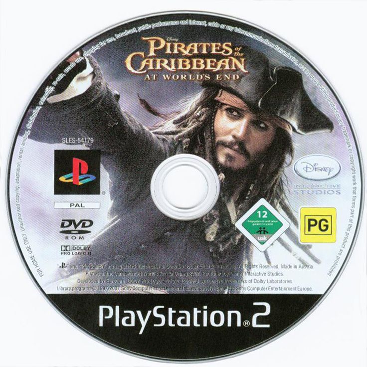 Media for Disney Pirates of the Caribbean: At World's End (PlayStation 2)