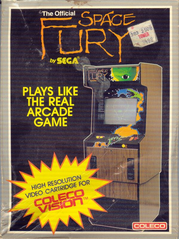 Front Cover for Space Fury (ColecoVision)