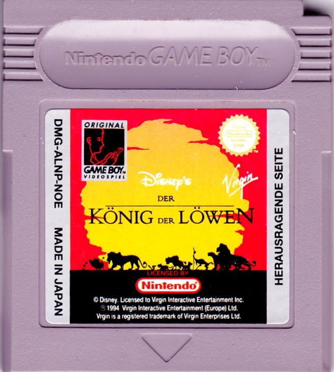 Media for Disney's The Lion King (Game Boy)