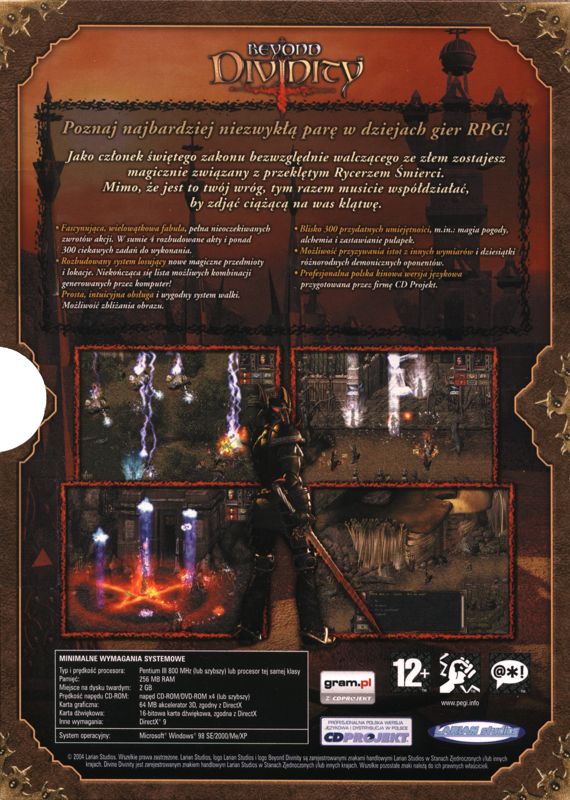 Back Cover for Beyond Divinity (Windows)