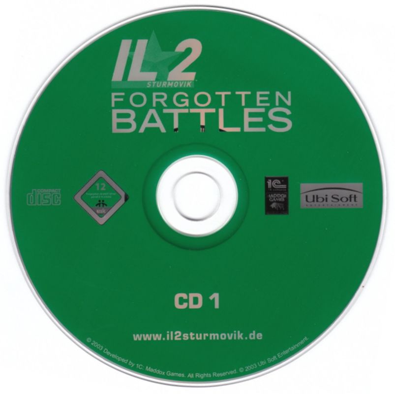 Media for IL-2 Sturmovik: Forgotten Battles (Windows) (Ubisoft eXclusive release): Disc 1