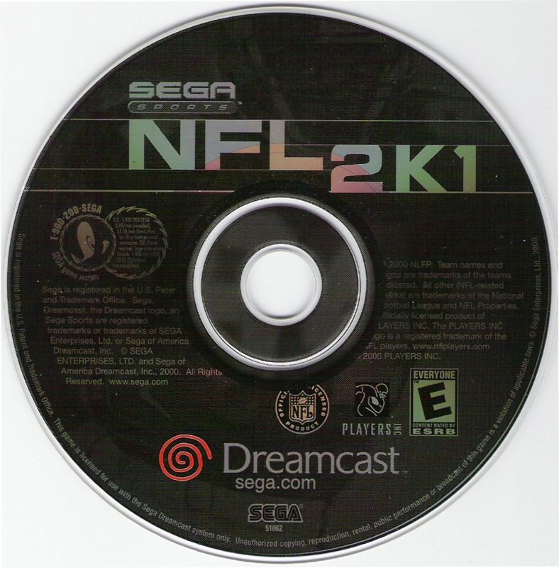 Media for NFL 2K1 (Dreamcast)