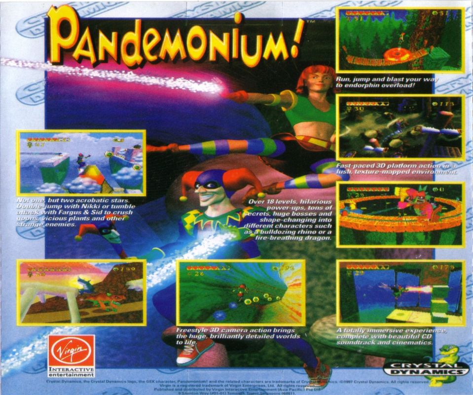 Other for Pandemonium! (Windows) (Asian release): Jewel Case - Back