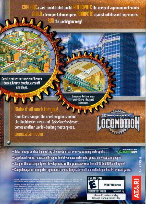 Back Cover for Chris Sawyer's Locomotion (Windows)