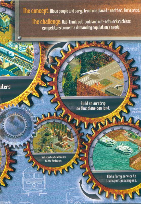 Inside Cover for Chris Sawyer's Locomotion (Windows): Right Side