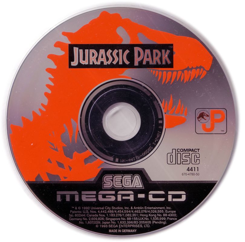 Media for Jurassic Park (SEGA CD)