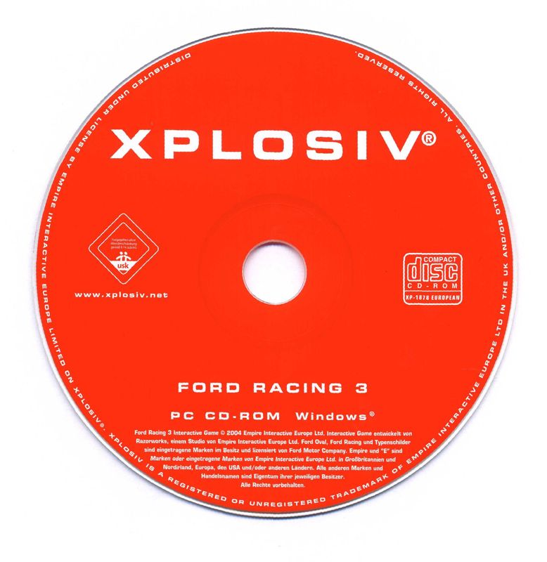 Media for Ford Racing 3 (Windows) (Xplosiv release)