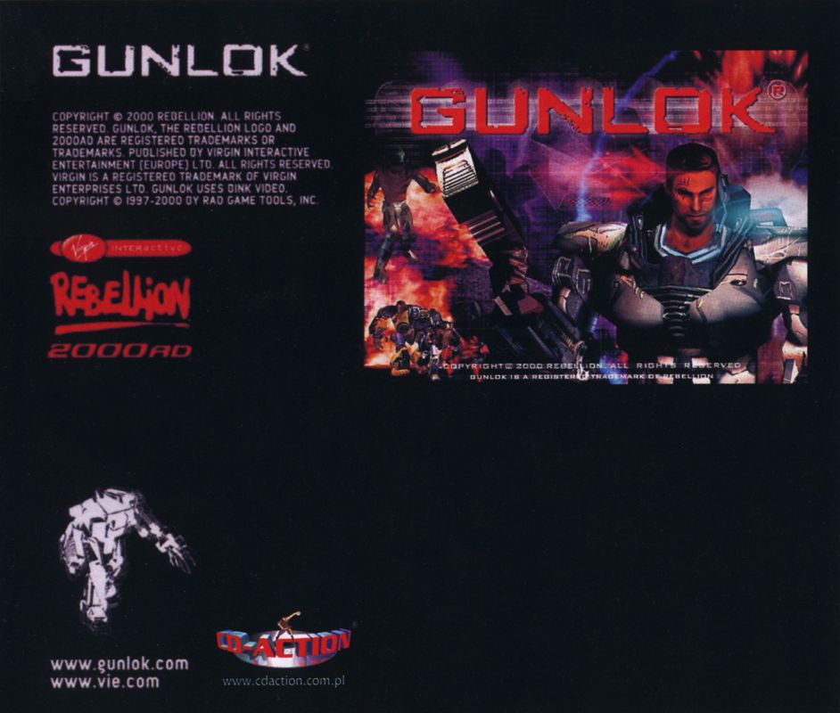 Back Cover for Gunlok (Windows) (CD-Action magazine #2/2002 covermount)