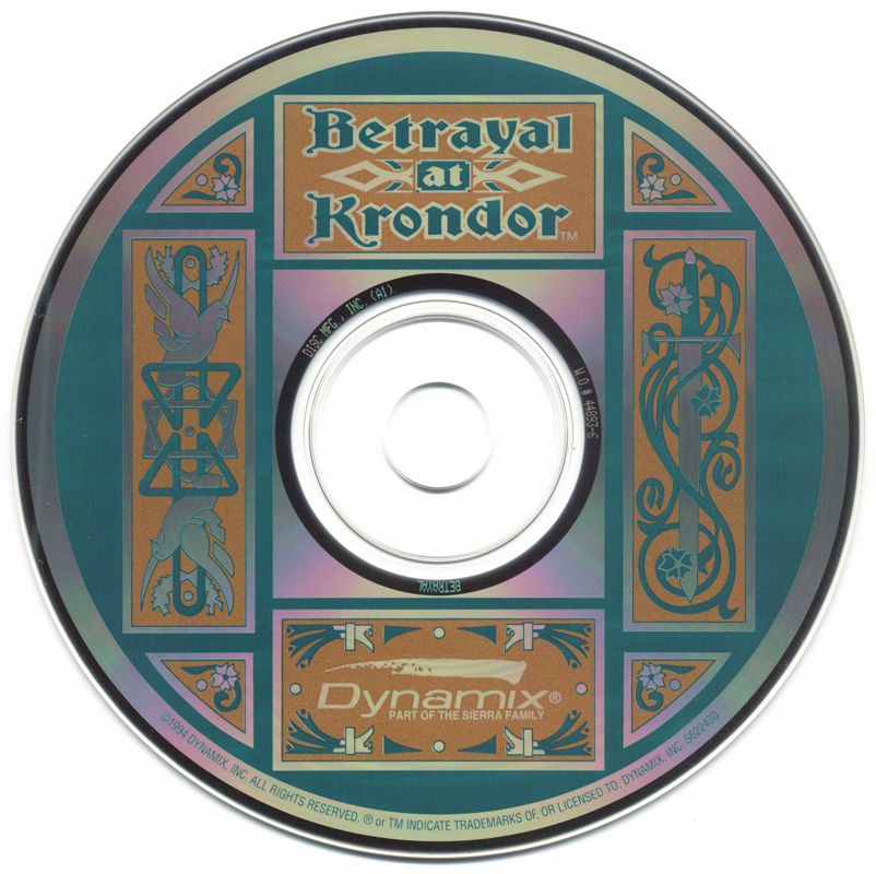 Media for Betrayal at Krondor (DOS) (CD-ROM Version)