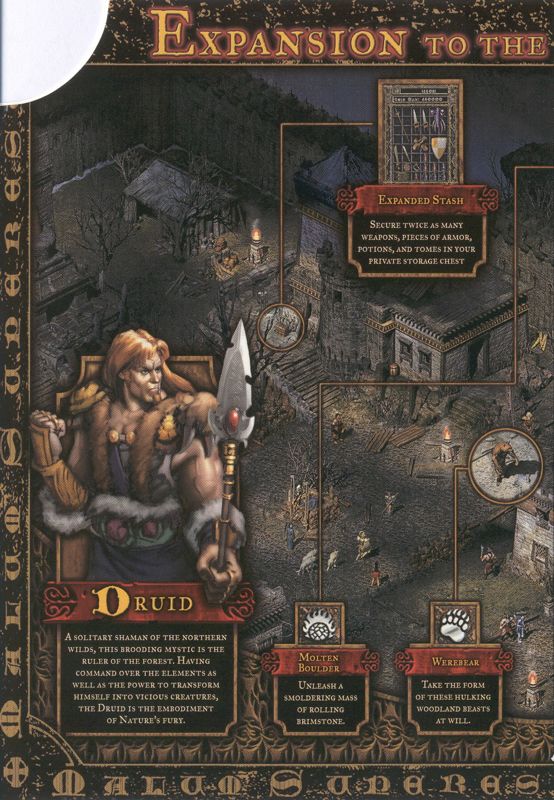 Inside Cover for Diablo II: Lord of Destruction (Macintosh and Windows): Left Side