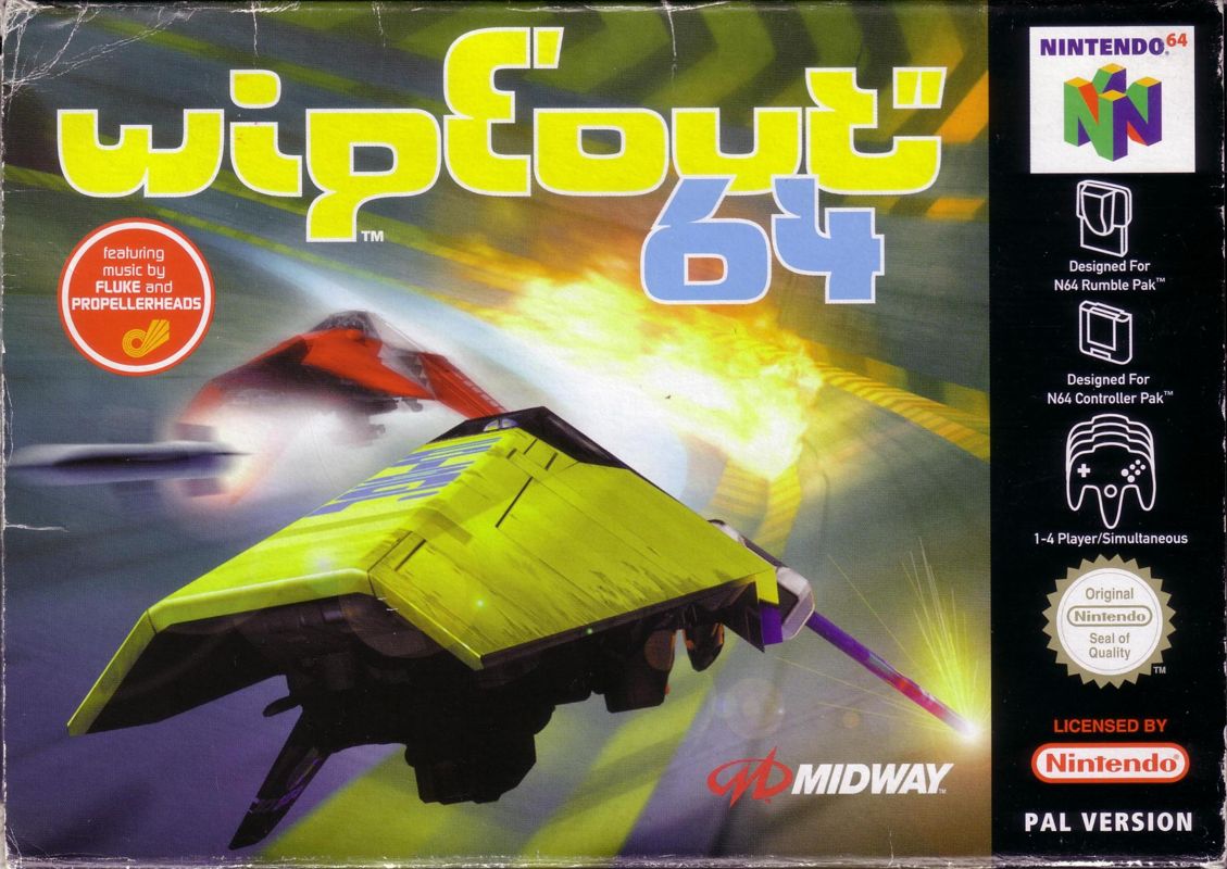 Front Cover for WipEout 64 (Nintendo 64)