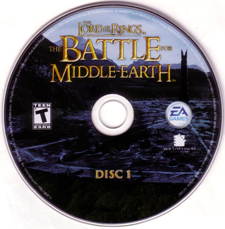 Media for The Lord of the Rings: The Battle for Middle-earth (Windows) (CD-ROM release): Disc 1