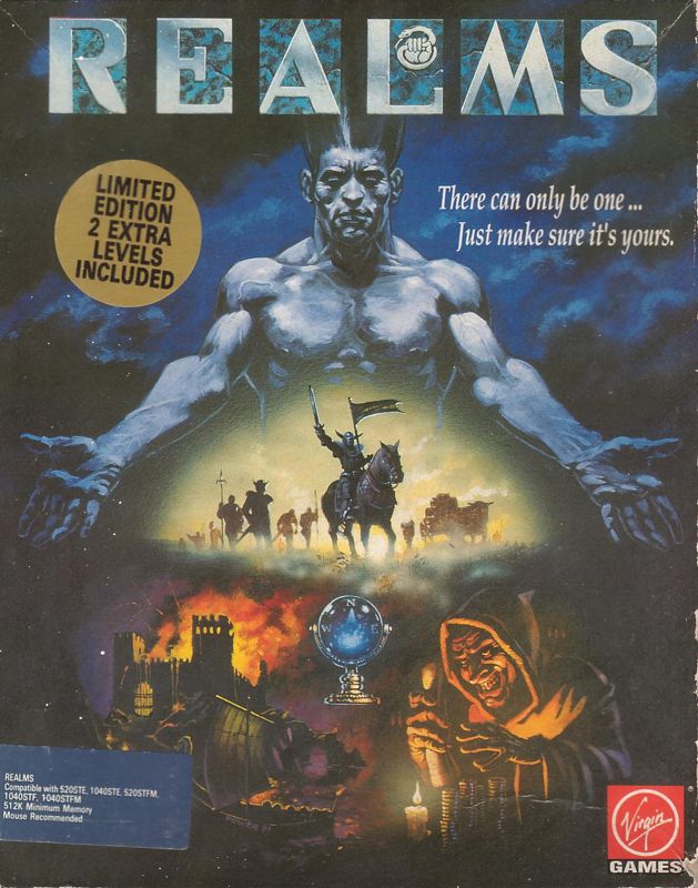 Front Cover for Realms (Atari ST) (Limited Edition version with two extra levels.)