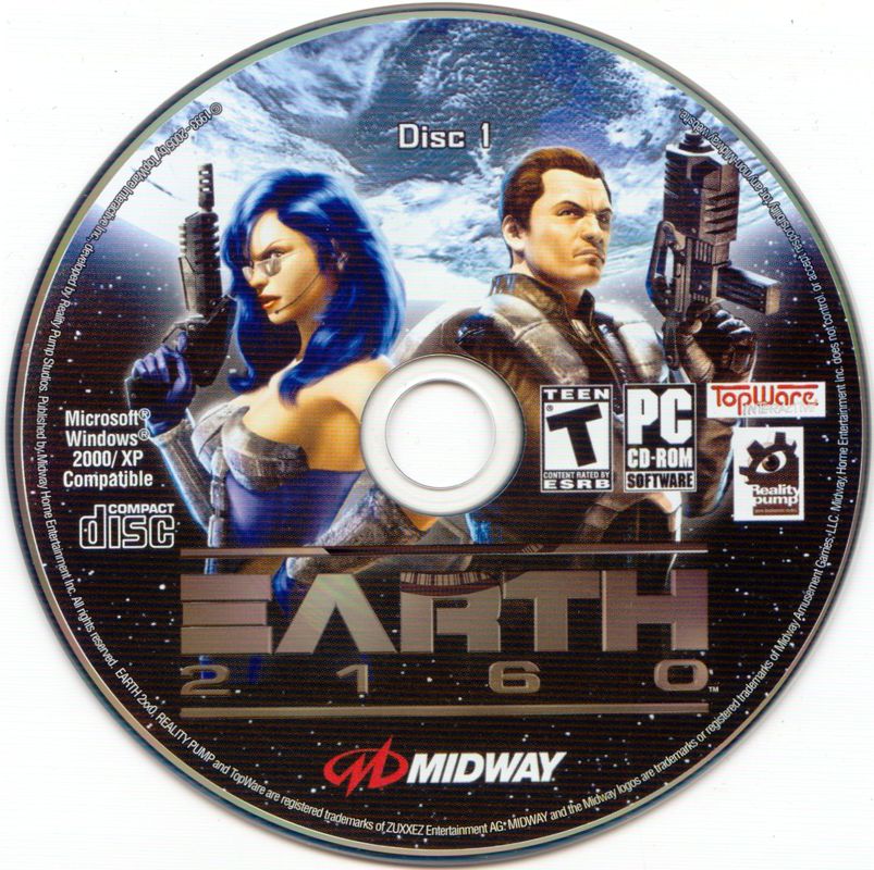 Media for Earth 2160 (Windows) (Sleeve with flap and a separate inner box): Disc 1