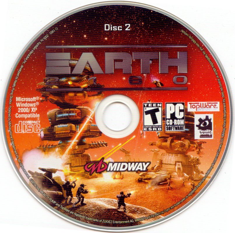 Media for Earth 2160 (Windows) (Sleeve with flap and a separate inner box): Disc 2
