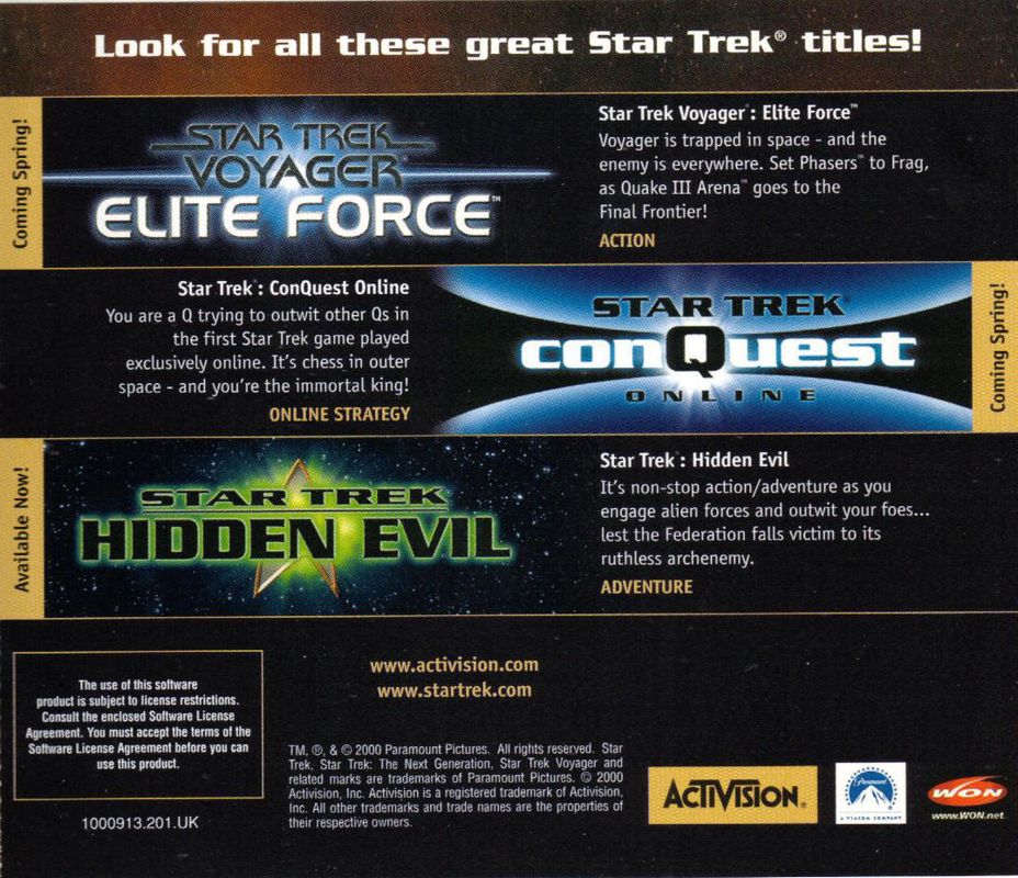 Other for Star Trek: Armada (Windows): Jewel Case - Back