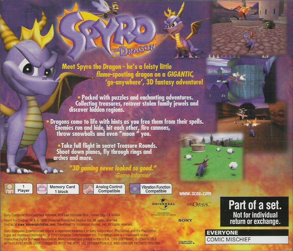 Spyro Collector's Edition cover or packaging material MobyGames
