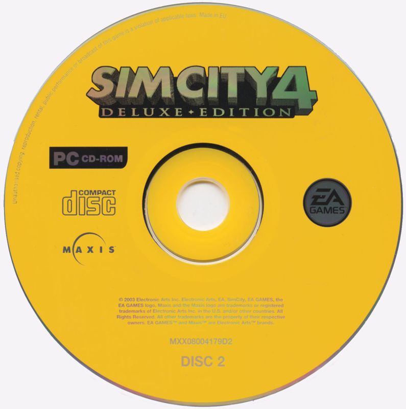 Media for SimCity 4: Deluxe Edition (Windows) (EA Classics release): Disc 2