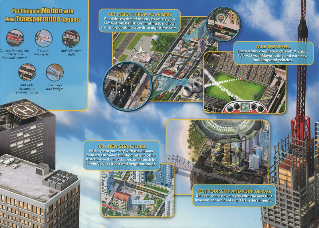 Inside Cover for SimCity 4: Deluxe Edition (Windows): Bottom