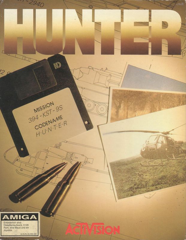 Front Cover for Hunter (Amiga)