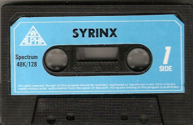 Media for Tomb of Syrinx (ZX Spectrum)