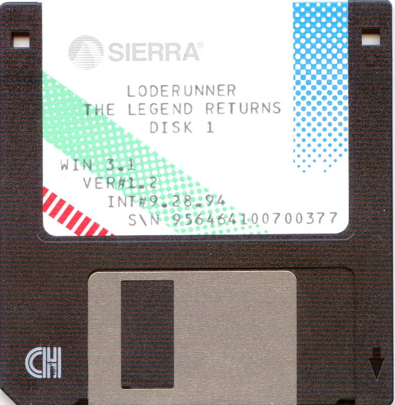 Media for Lode Runner: The Legend Returns (Windows 3.x): 1/4