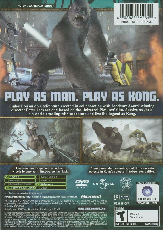 King kong hot sale ps3