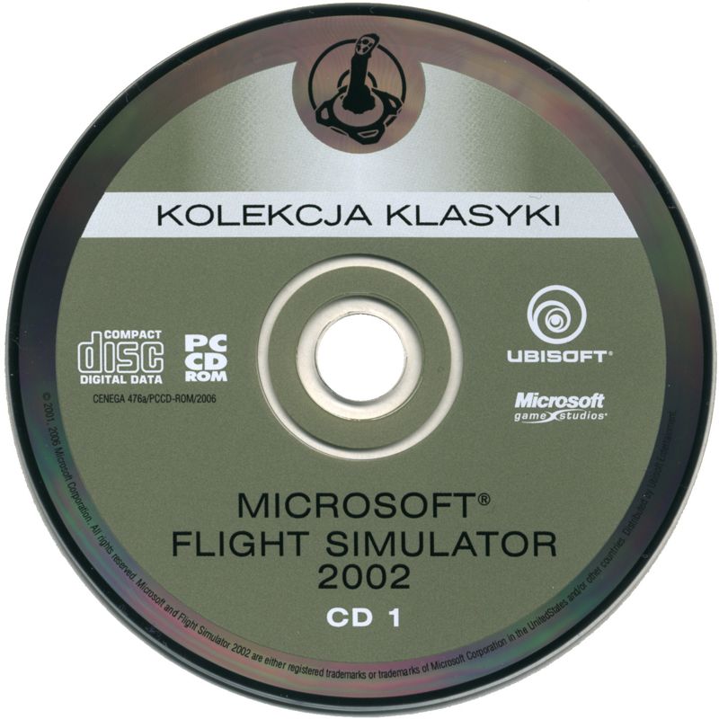 Media for Microsoft Flight Simulator 2002 (Windows) (Kolekcja Klasyki release): Disc 1/4
