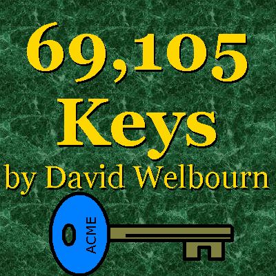 Front Cover for 69,105 Keys (Z-machine)