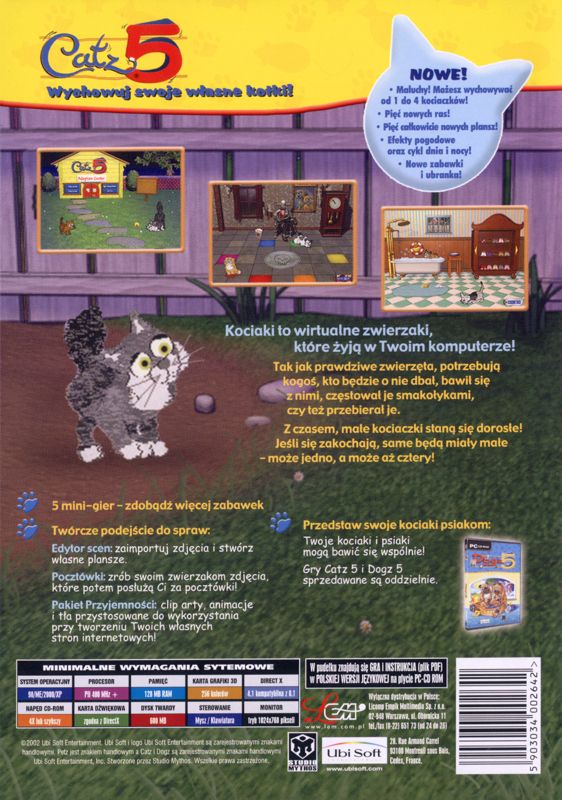 Back Cover for Catz 5 (Windows)