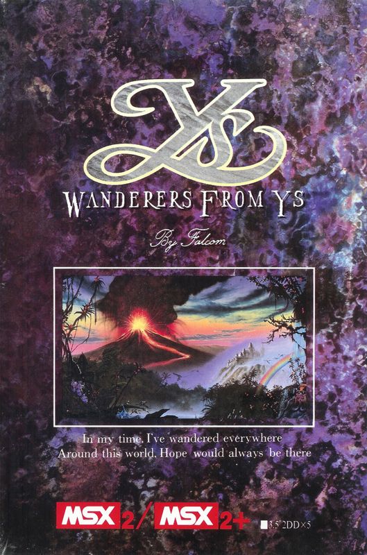 Front Cover for Ys III: Wanderers from Ys (MSX)