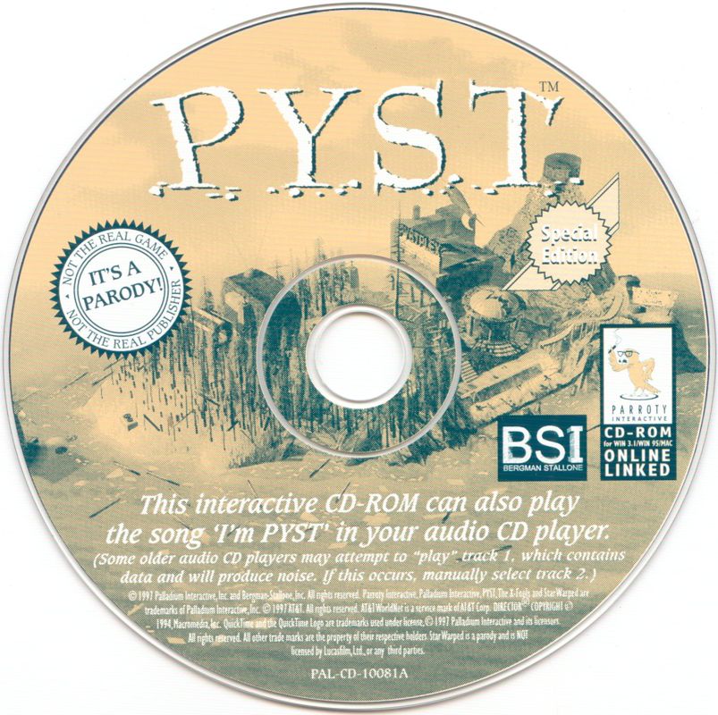 Media for Pyst (Special Edition) (Macintosh and Windows and Windows 3.x)