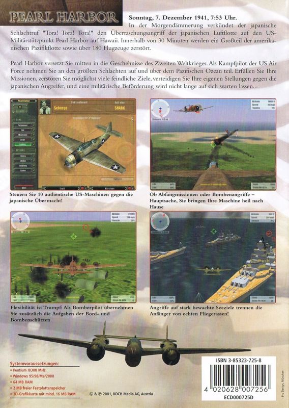 Back Cover for Pearl Harbor: Strike at Dawn (Windows) (re-release)
