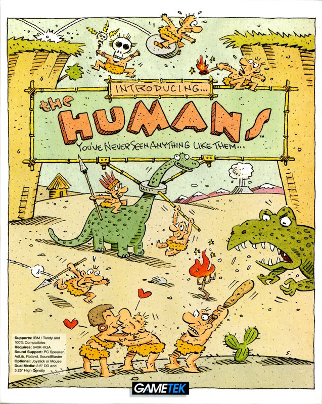 Front Cover for The Humans (DOS) (Dual-media release)