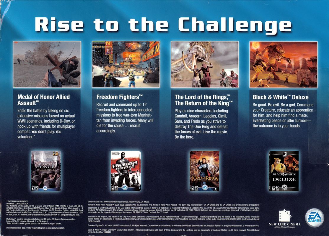 Back Cover for World of EA Games (Windows)