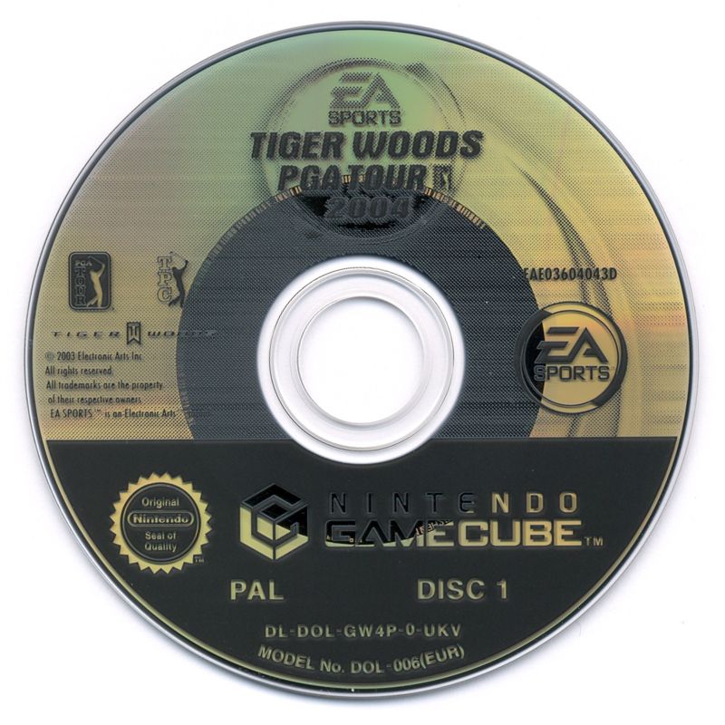 Media for Tiger Woods PGA Tour 2004 (GameCube): Disc 1/2