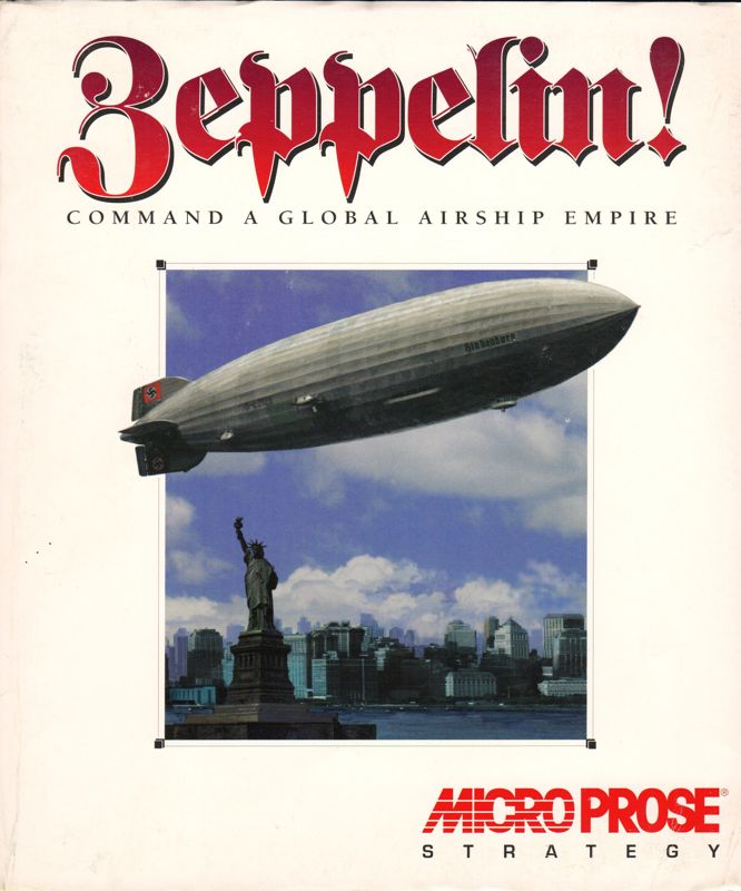 Front Cover for Zeppelin! Command a Global Airship Empire (DOS)