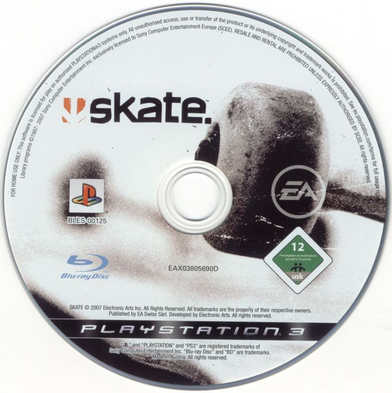 Media for skate. (PlayStation 3)