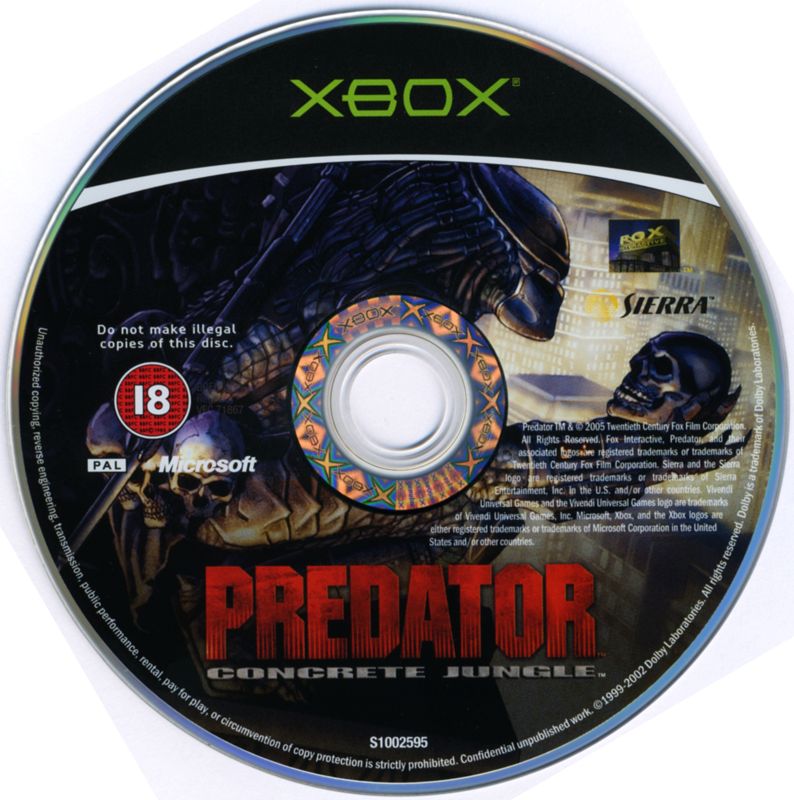 Predator Concrete Jungle cover or packaging material MobyGames