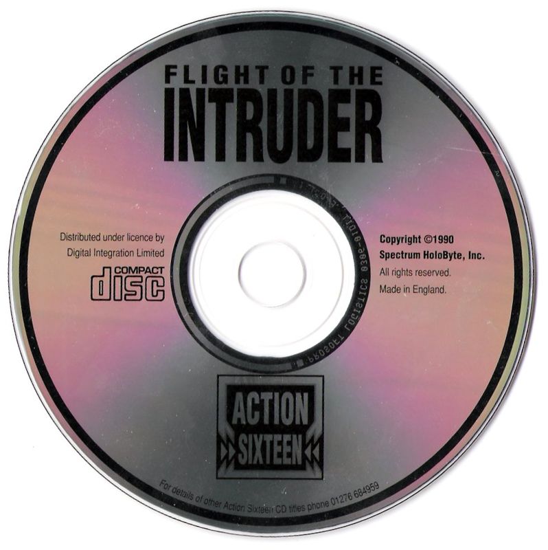 Media for Flight of the Intruder (DOS) (Action Sixteen CD-ROM re-release)