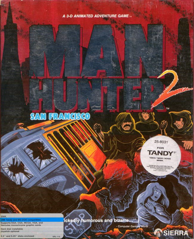 Front Cover for Manhunter 2: San Francisco (DOS) (5.25" floppy release)