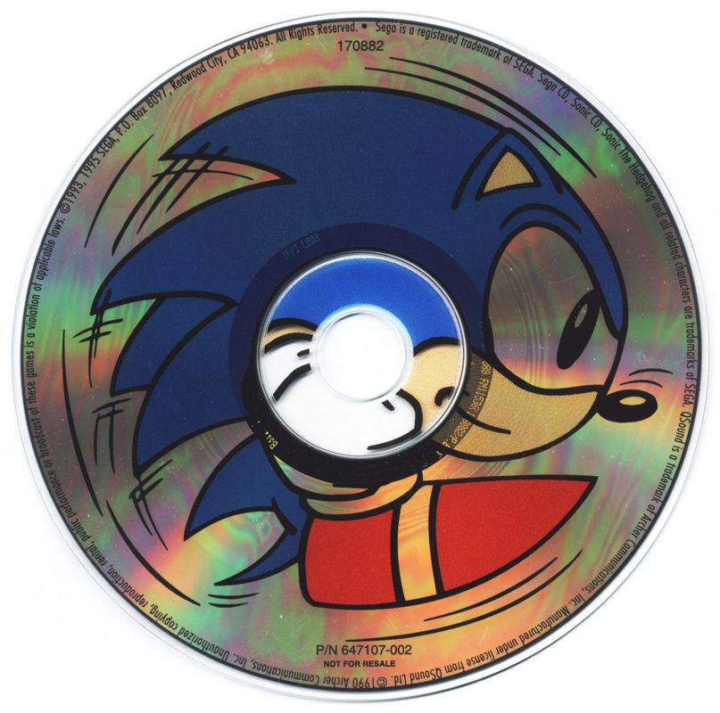 Media for Sonic CD (Windows) (Not for resale version)